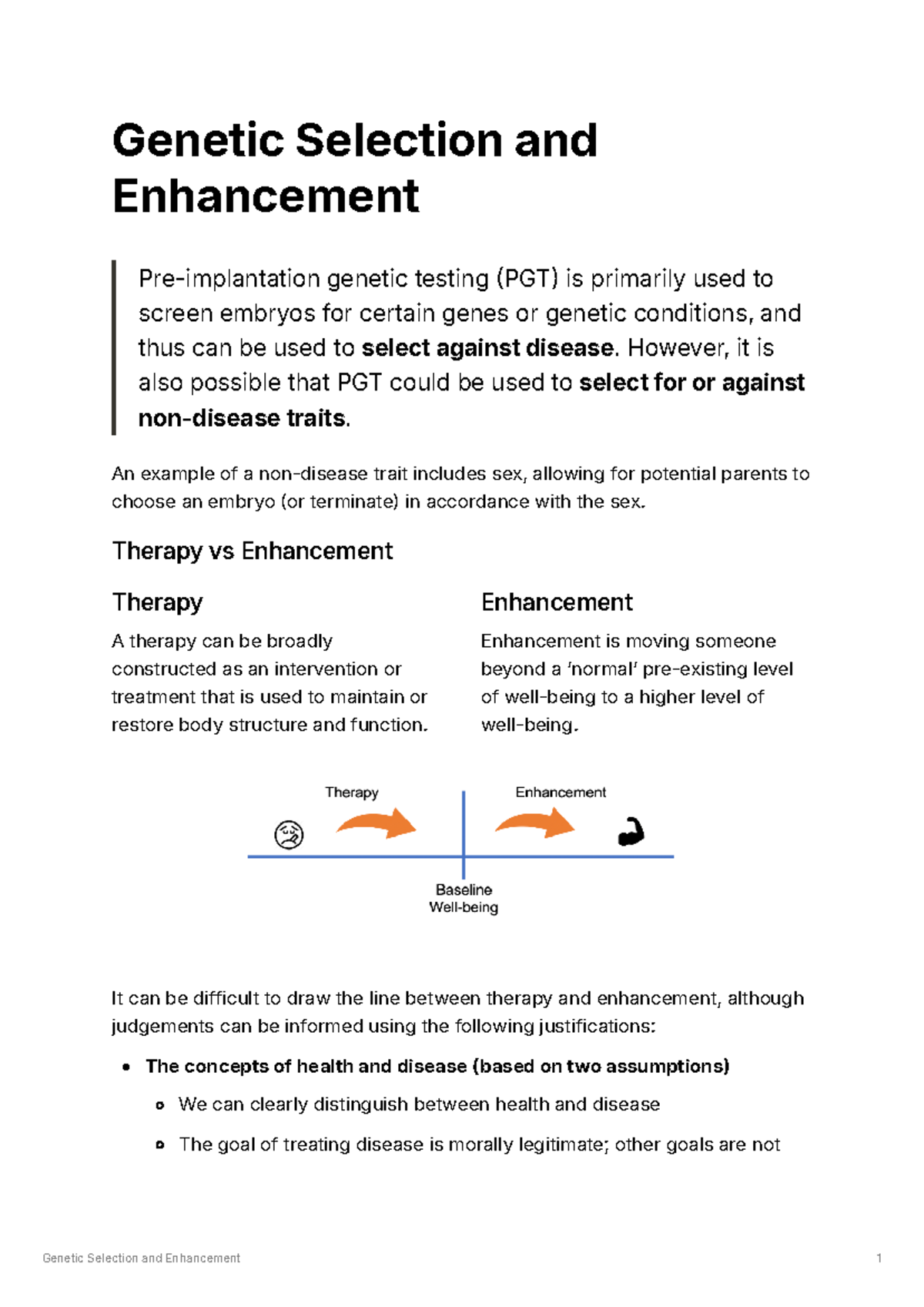 Genetic Selection and Enhancement - Genetic Selection and Enhancement ...