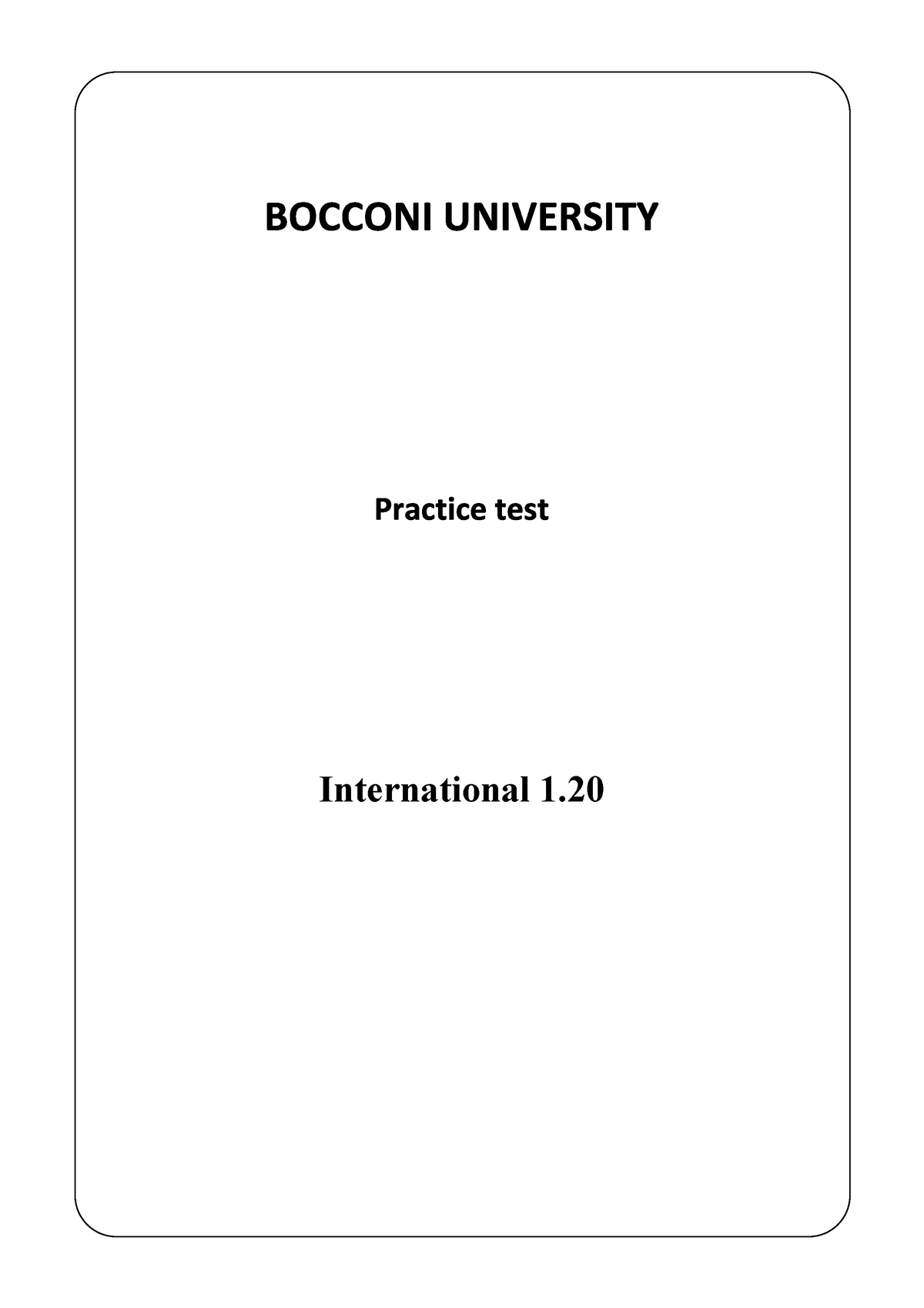 bocconi essay question