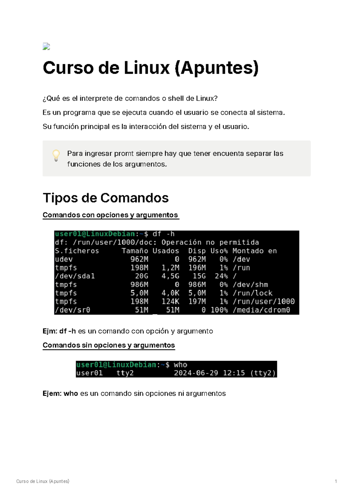Curso de Linux (Apuntes) - Curso de Linux (Apuntes) ¿Qué es el ...