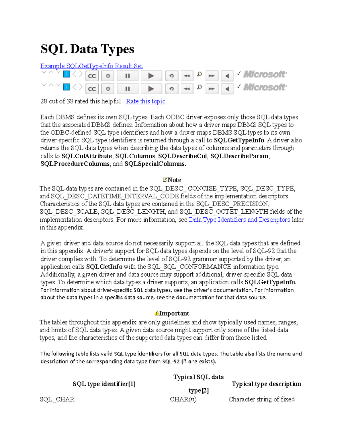 SQL Data Types - Important Notes - SQL Data Types Example ...