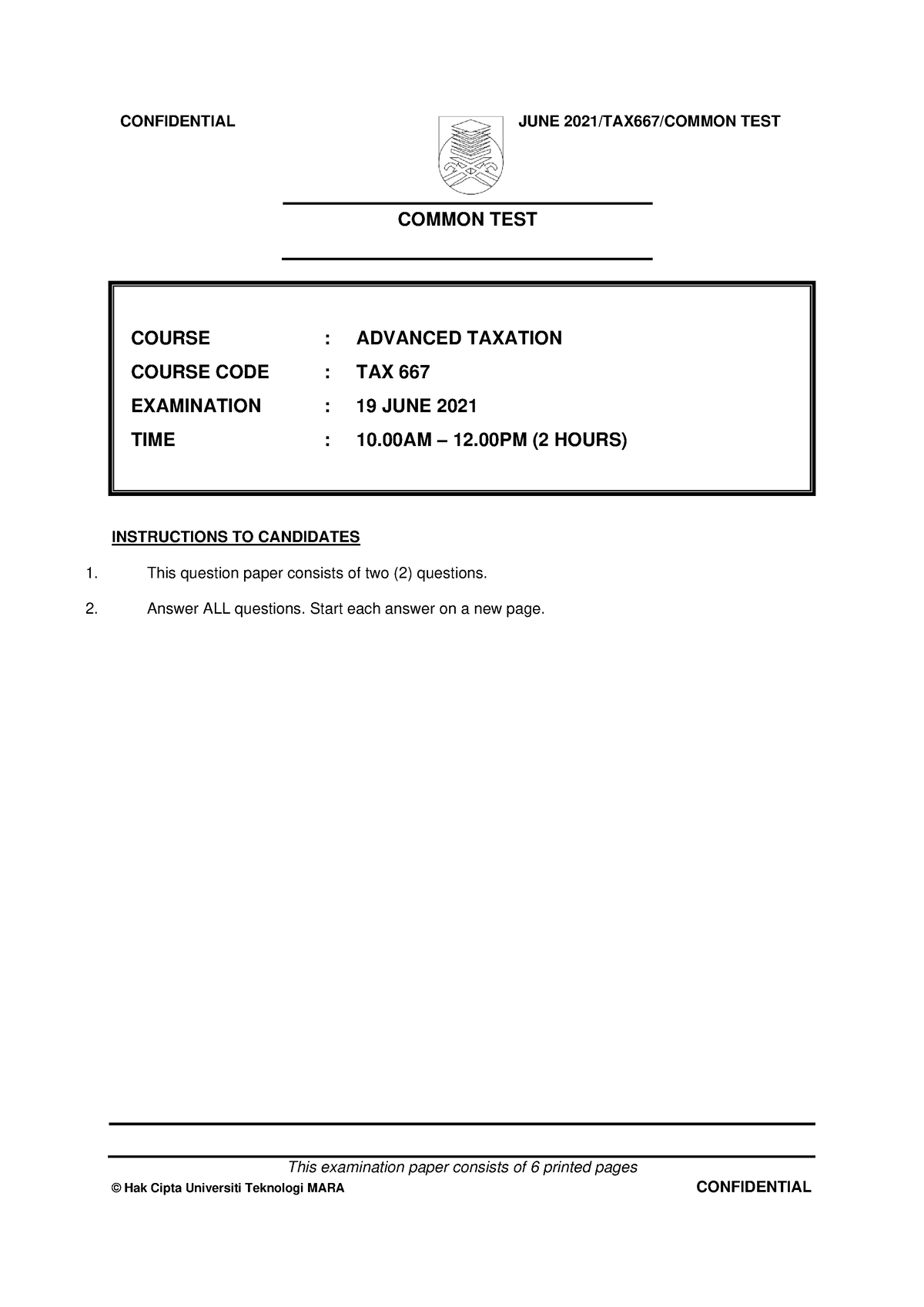 test-tax-667-june-2021-q-common-test-course-advanced-taxation