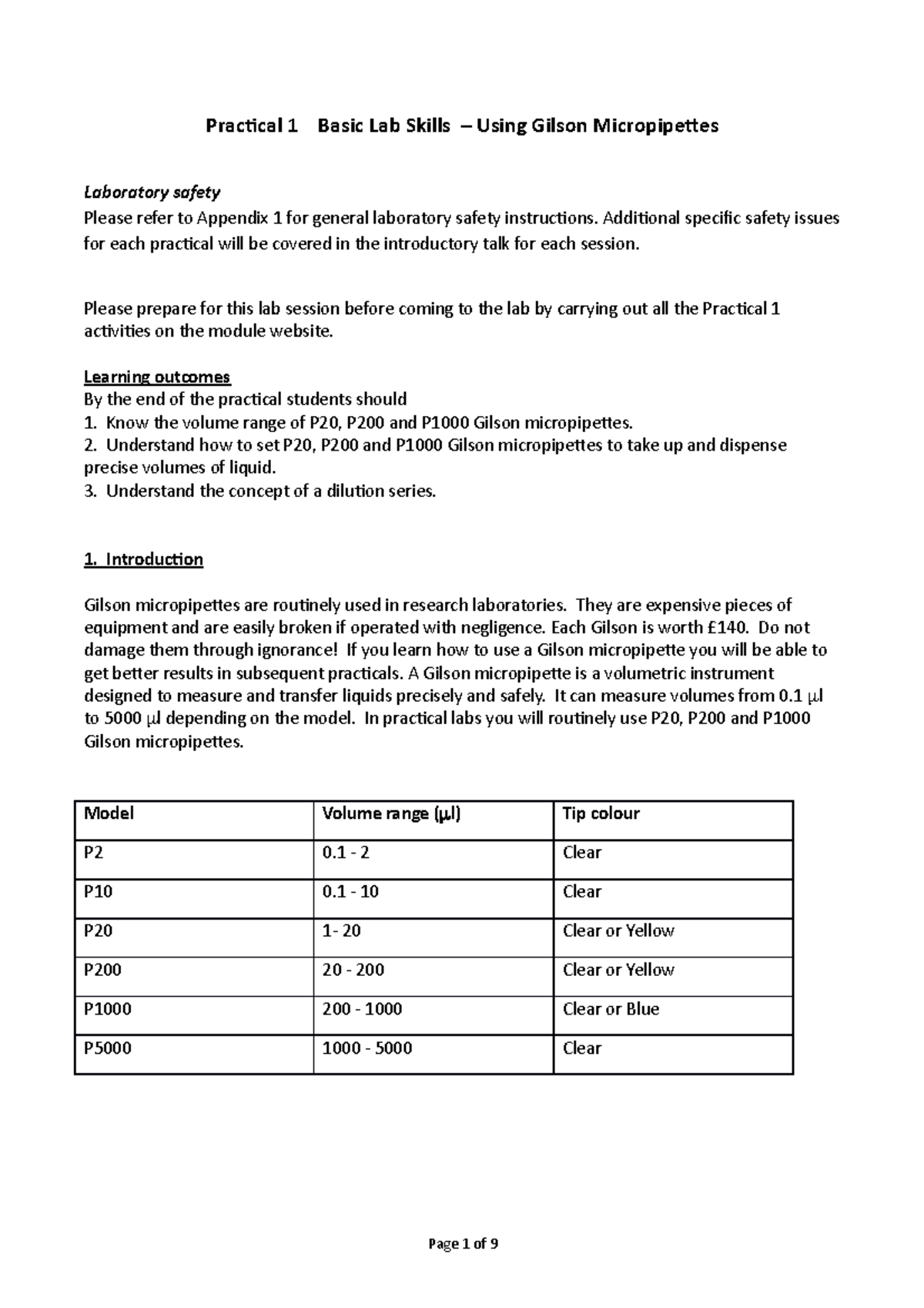 4BBY1013 Practical 1 laboratory instructions 2020-21 - Practical 1 ...