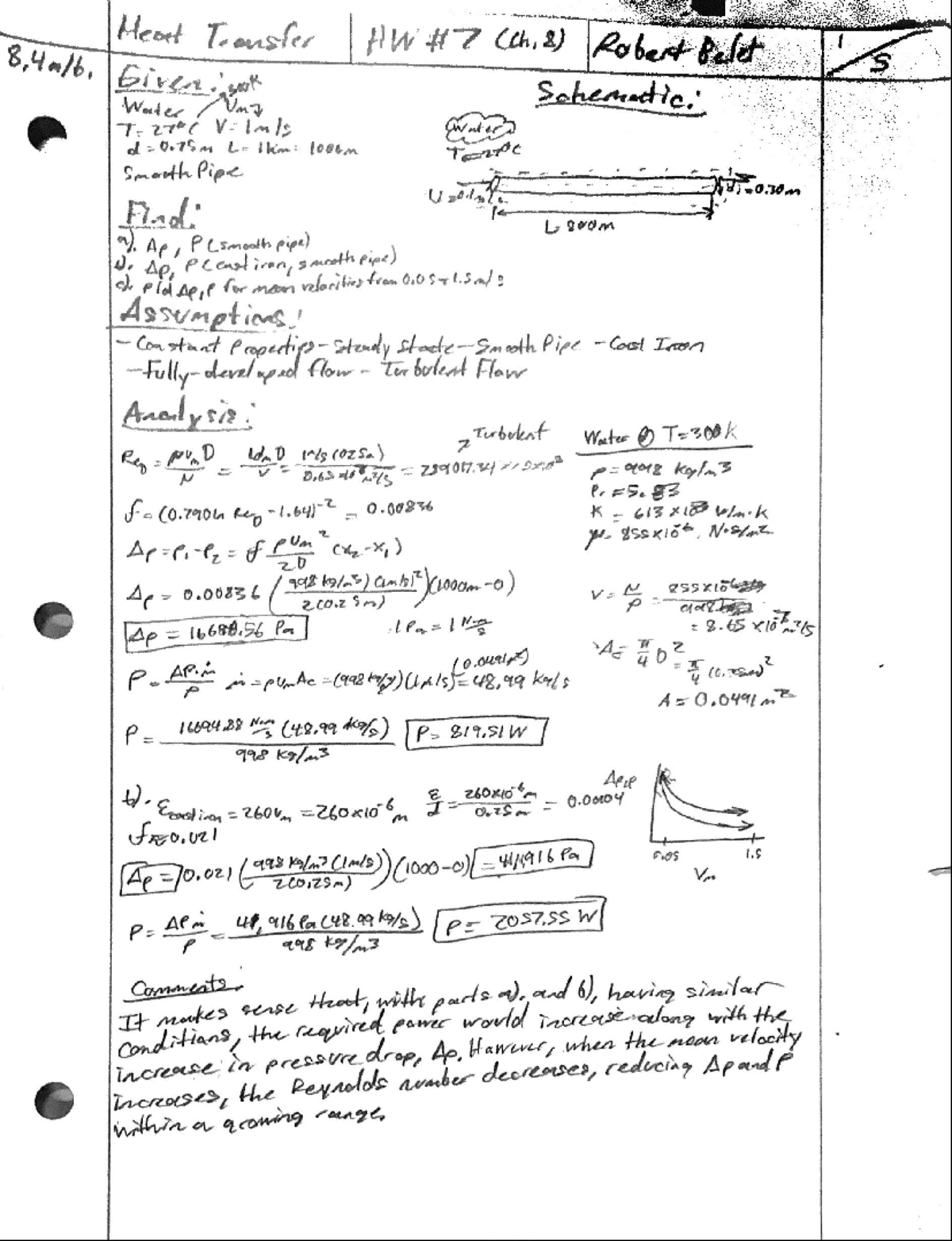 Heat Transfer Ch. 8 HW - EML 4140 - Studocu