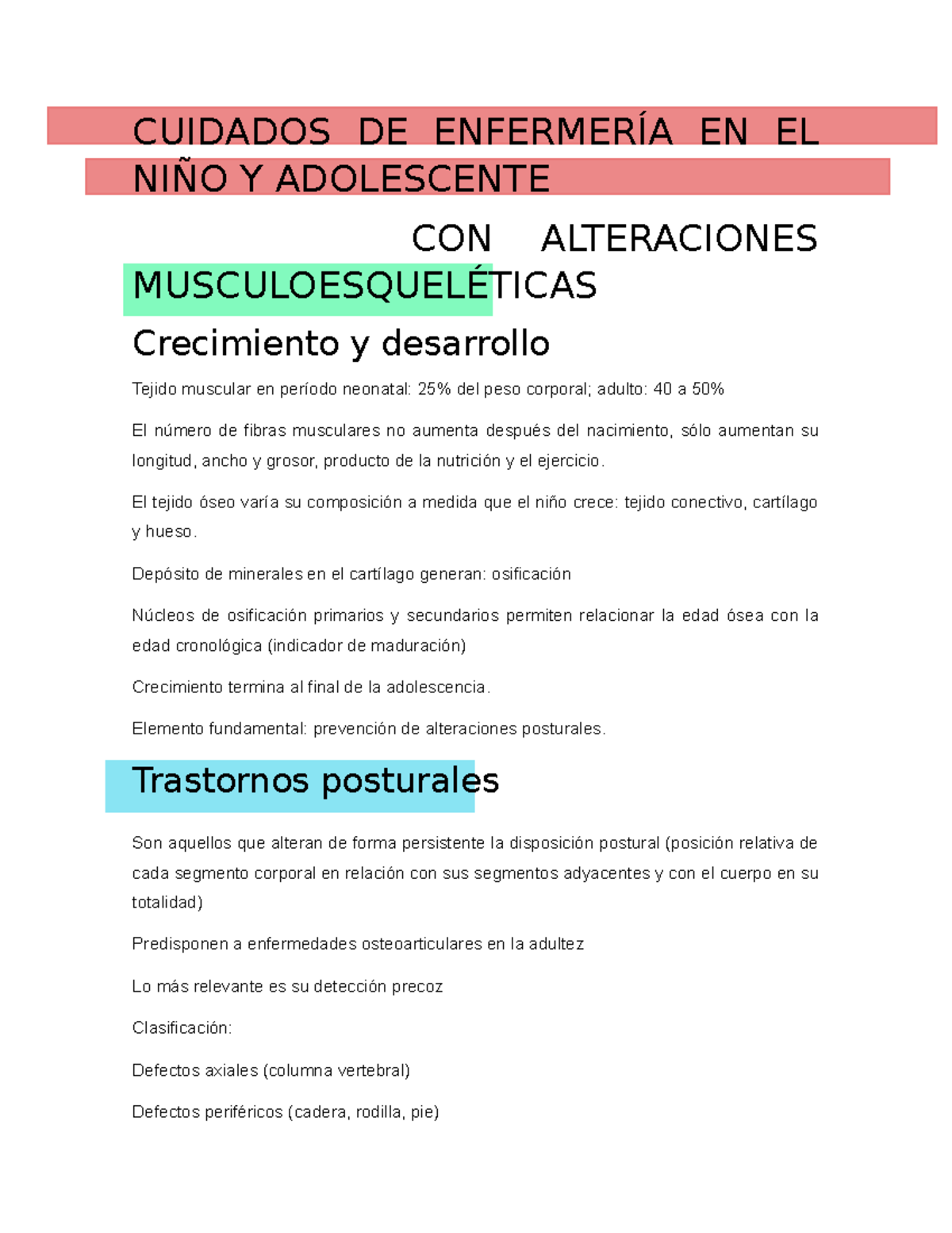 Cuidados DE Enfermería EN EL NIÑO Y Adolescente - CUIDADOS DE ...