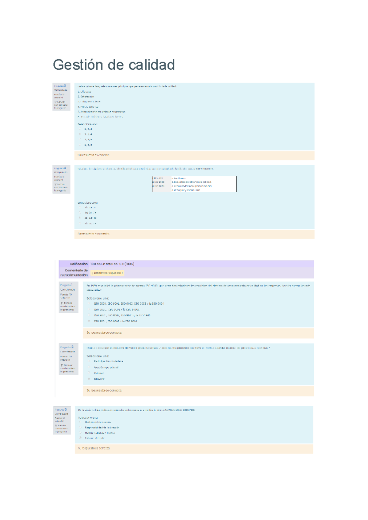 Gestión De Calidad Examen 4 - Gestión De Calidad - Gestión De Calidad ...