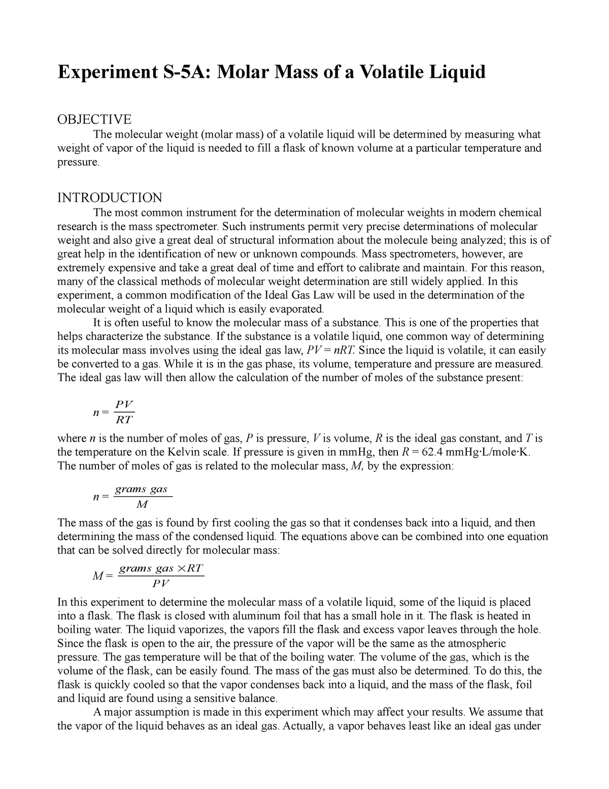 molar-mass-of-a-volatile-liquid-experiment-guide-experiment-s-5a