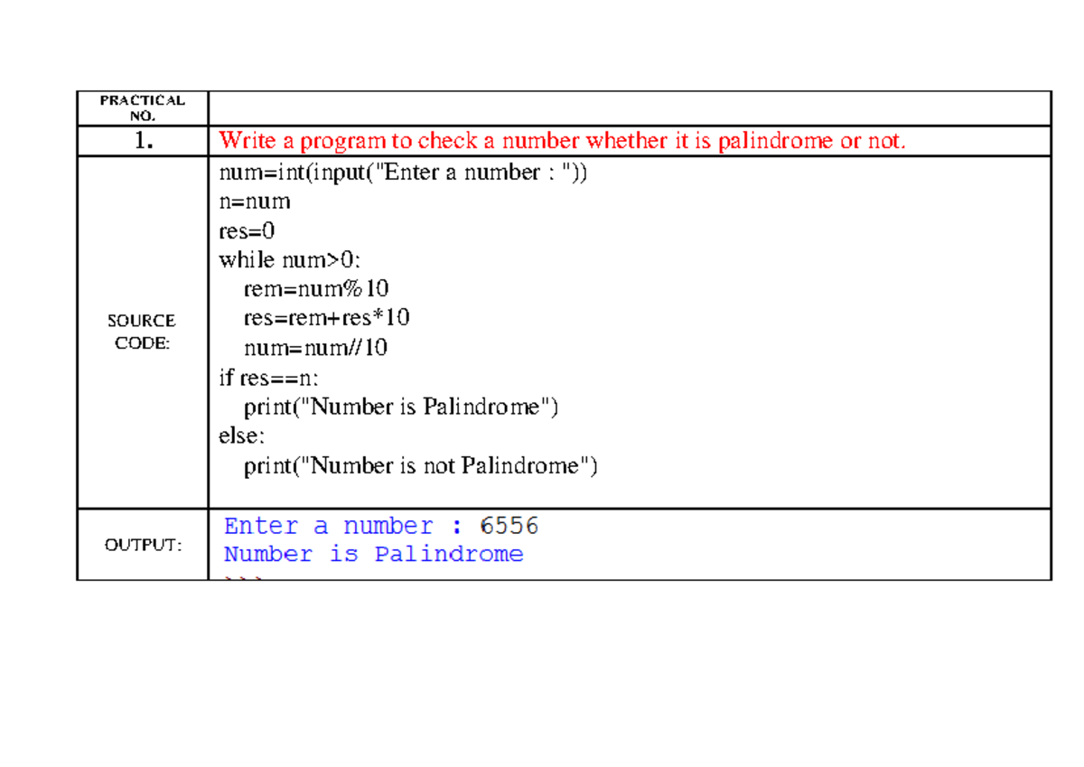 Solution of practicals class xii comp - PRACTICAL NO. 1. Write a ...