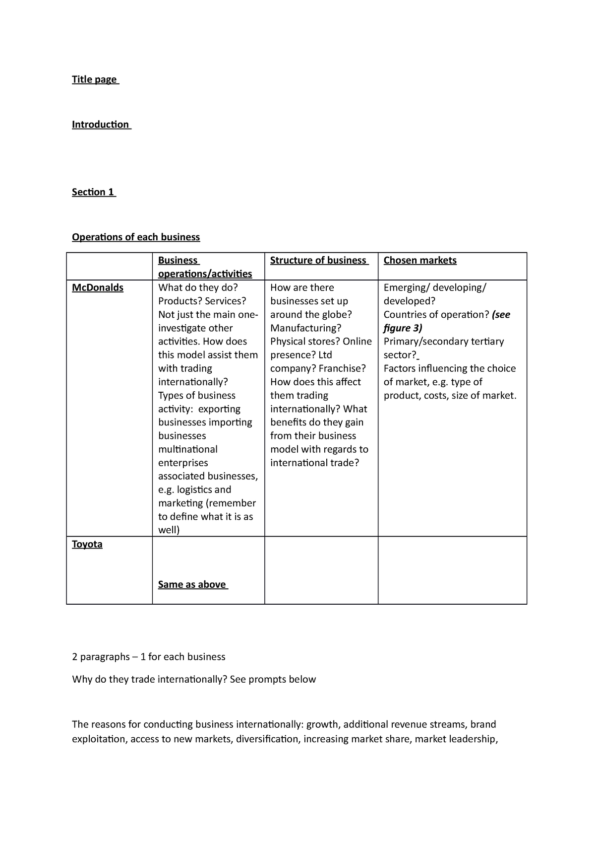 unit 5 assignment 1 business studocu