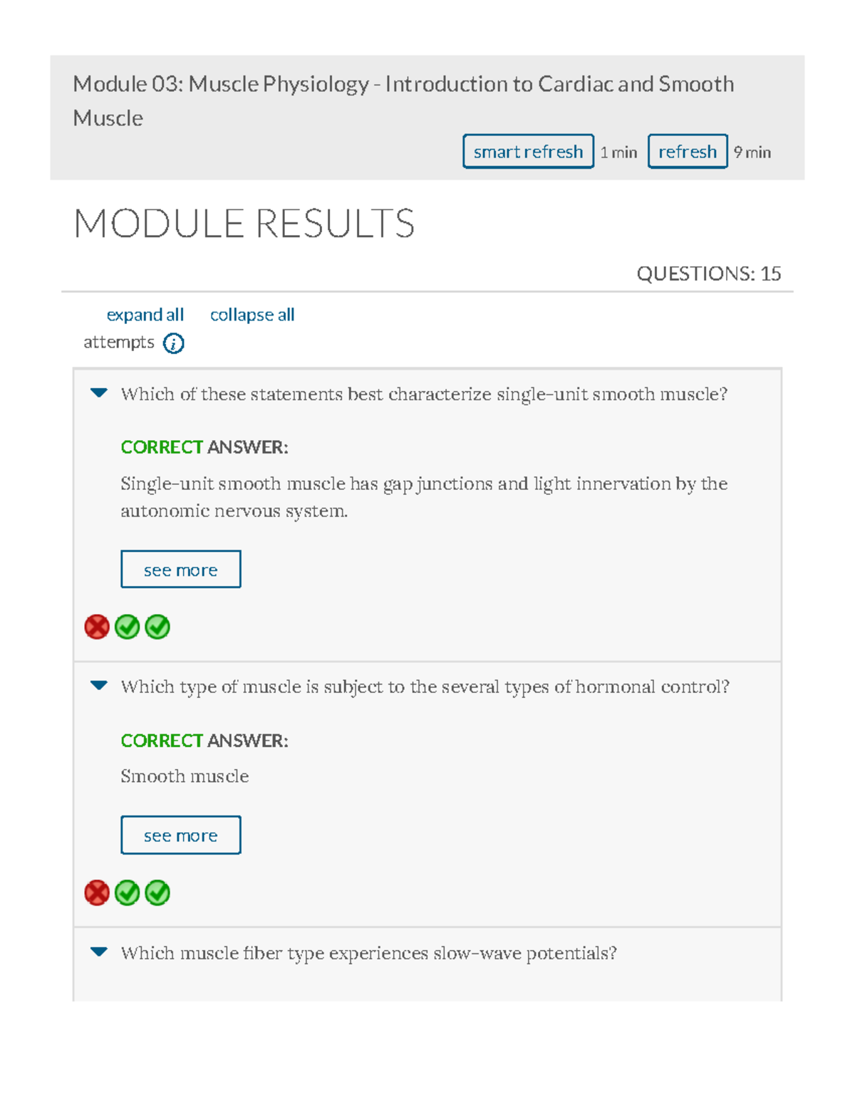 Dynamic Study Modules - Review- Module 03- Muscle Physiology ...