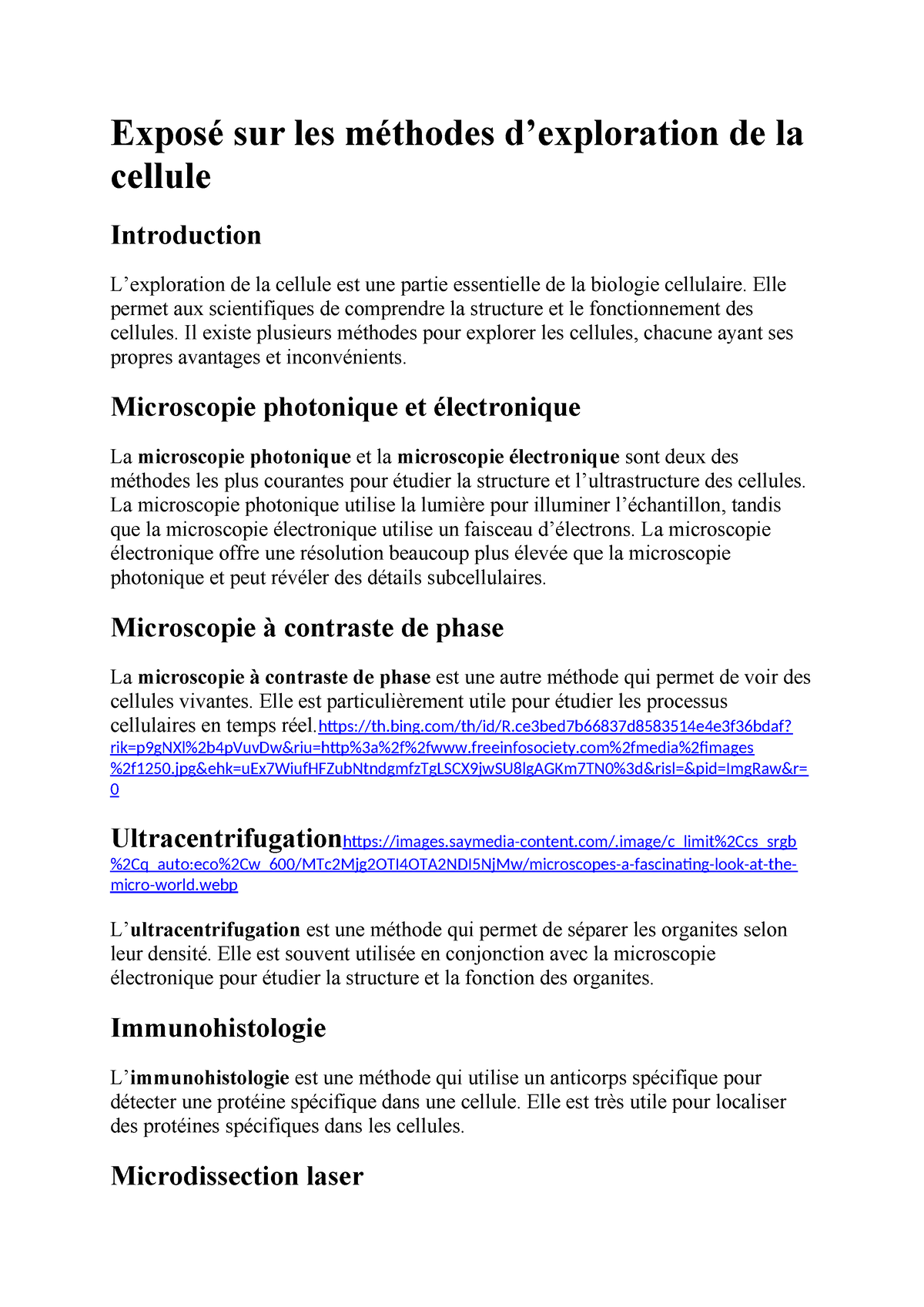 Les inconvénients du microscope électronique 