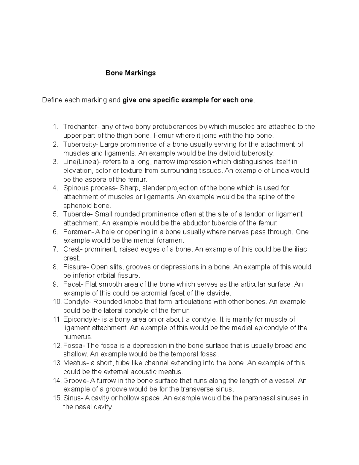 Bone Marking Assignment Bone Markings Define Each Marking And Give   Thumb 1200 1553 