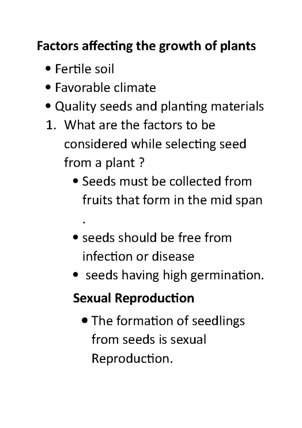 Reaping gold from soil It is useful Factors affecting the growth of