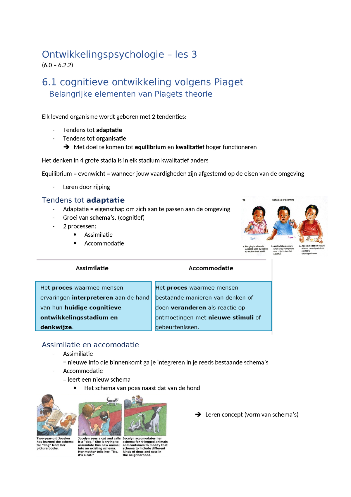 Ontwikkelingspsychologie - Basisles 3 Klopt - Ontwikkelingspsychologie ...