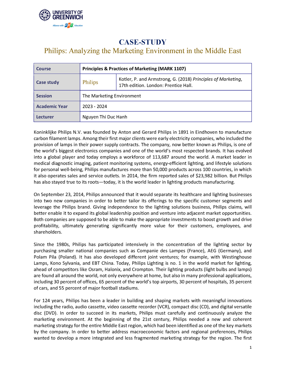 marketing case study philips