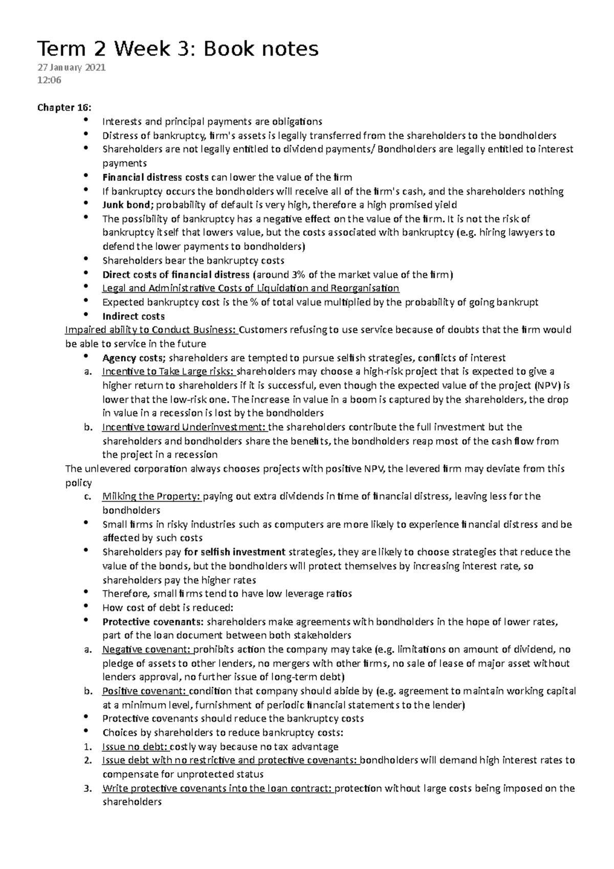 Term 2 Week 3 Book notes - Term 2 Week 3: Book notes 27 January 2021 12 ...