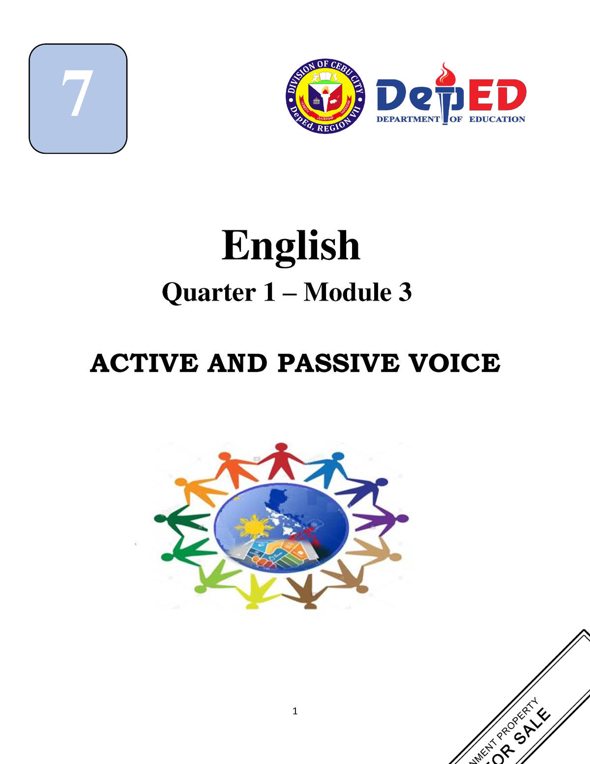 3 Q1 English - First Quarter Module 3 For Grade 7 Class - ACTIVE AND ...