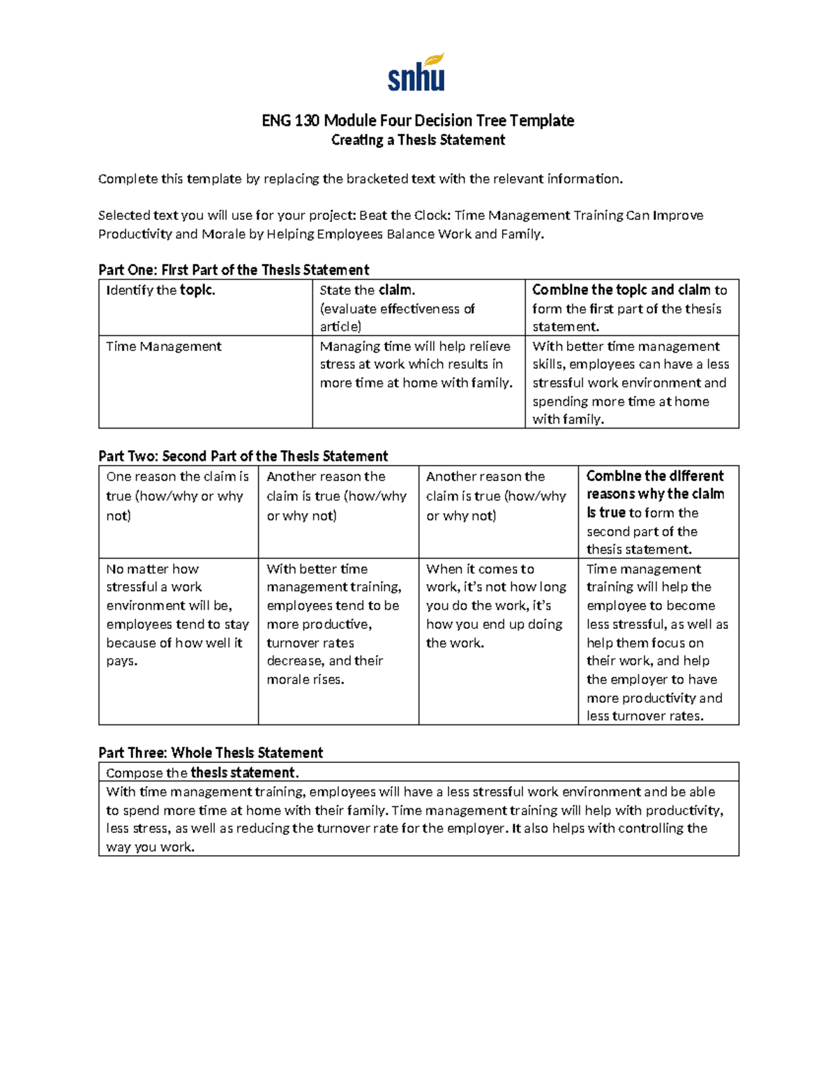 ENG 130 Module Four Decision Tree - Copy - ENG 130 Module Four Decision ...
