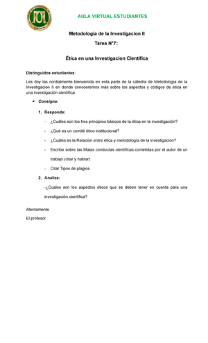 1 Metodologia De La Investigación I - C5 - Tarea 5 - 6 - METODOLOGÍA DE ...