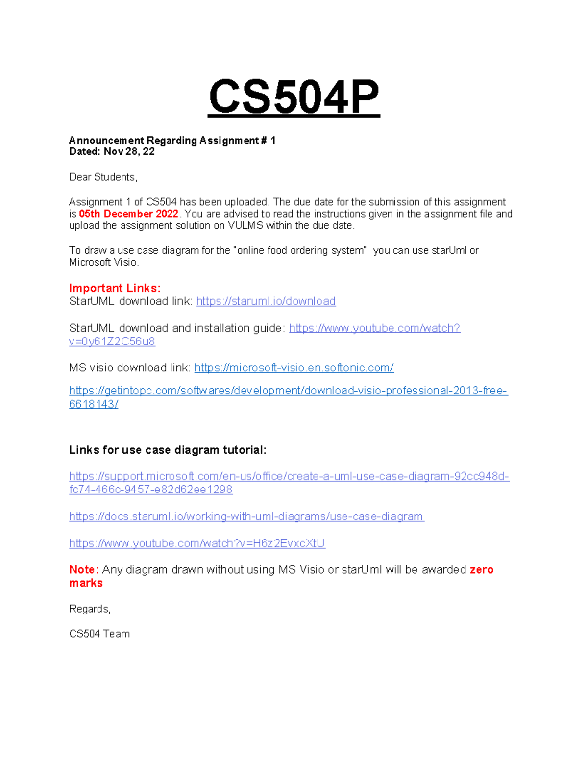 CS504 Tools - hellow - CS504P Announcement Regarding Assignment # 1 ...