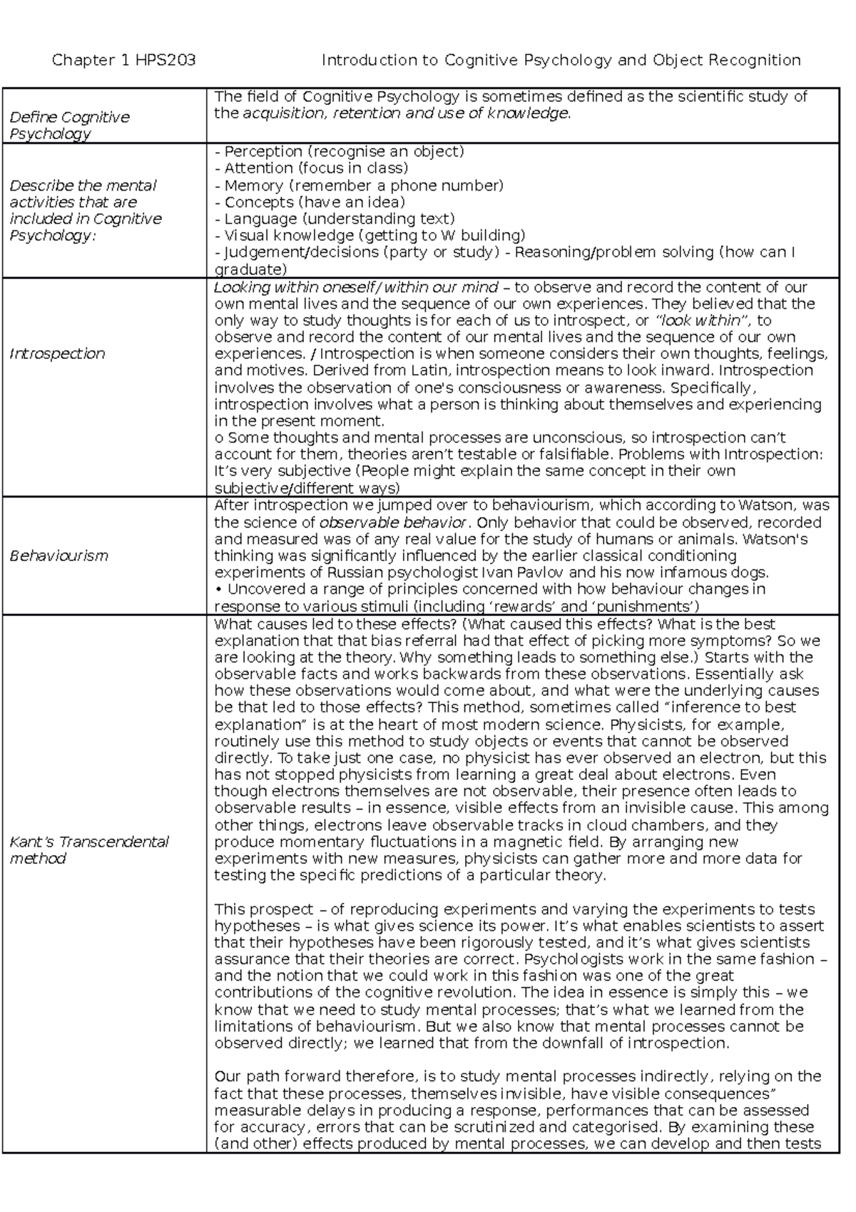 chapter-1-hps203-cognitive-psychology-chapter-1-hps203-define