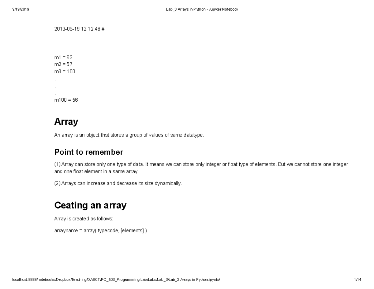 3 Arrays in python - In this you will understand what is array and how ...