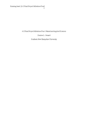 6-2 Final Project Milestone Four- Social Sciences - Running head: [6-2 ...
