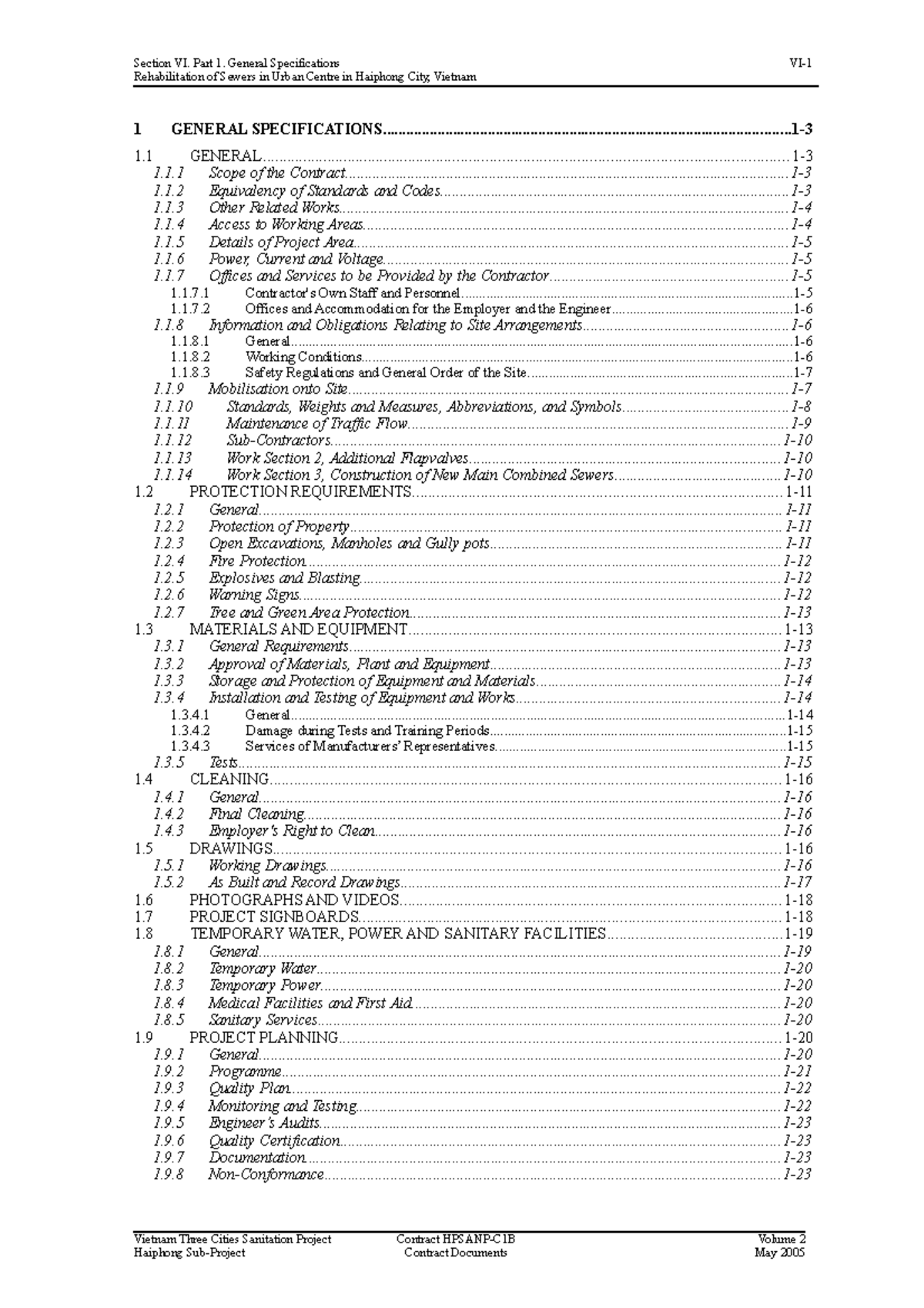 C1B Co Do Vol 2-1 Tech General Specs 270405 - Rehabilitation of Sewers ...
