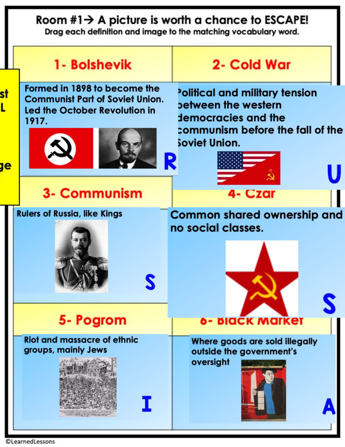 Copy of Rm1-Russian Vocabulary Matching Activity - Studocu