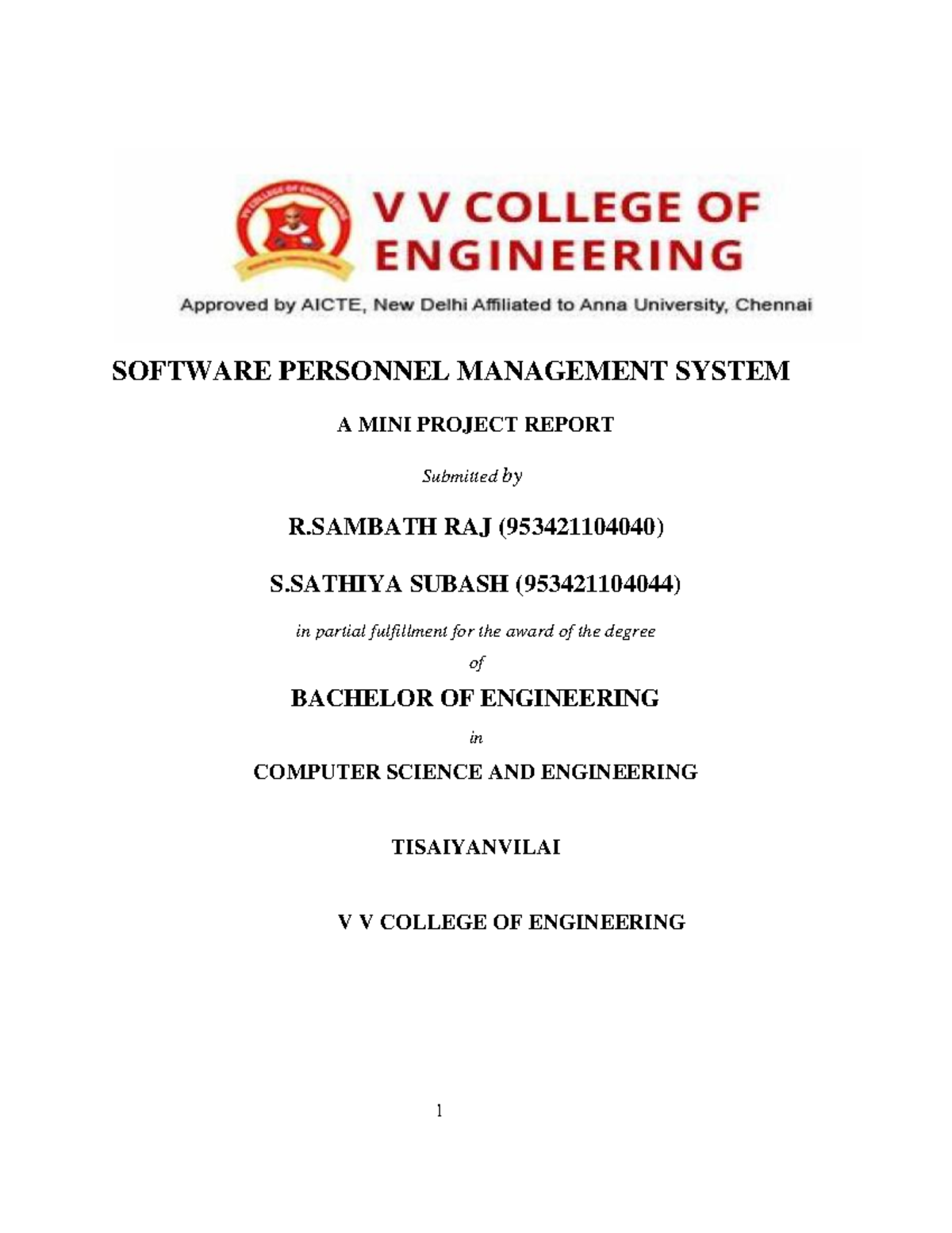 Software personnel management system - SOFTWARE PERSONNEL MANAGEMENT ...