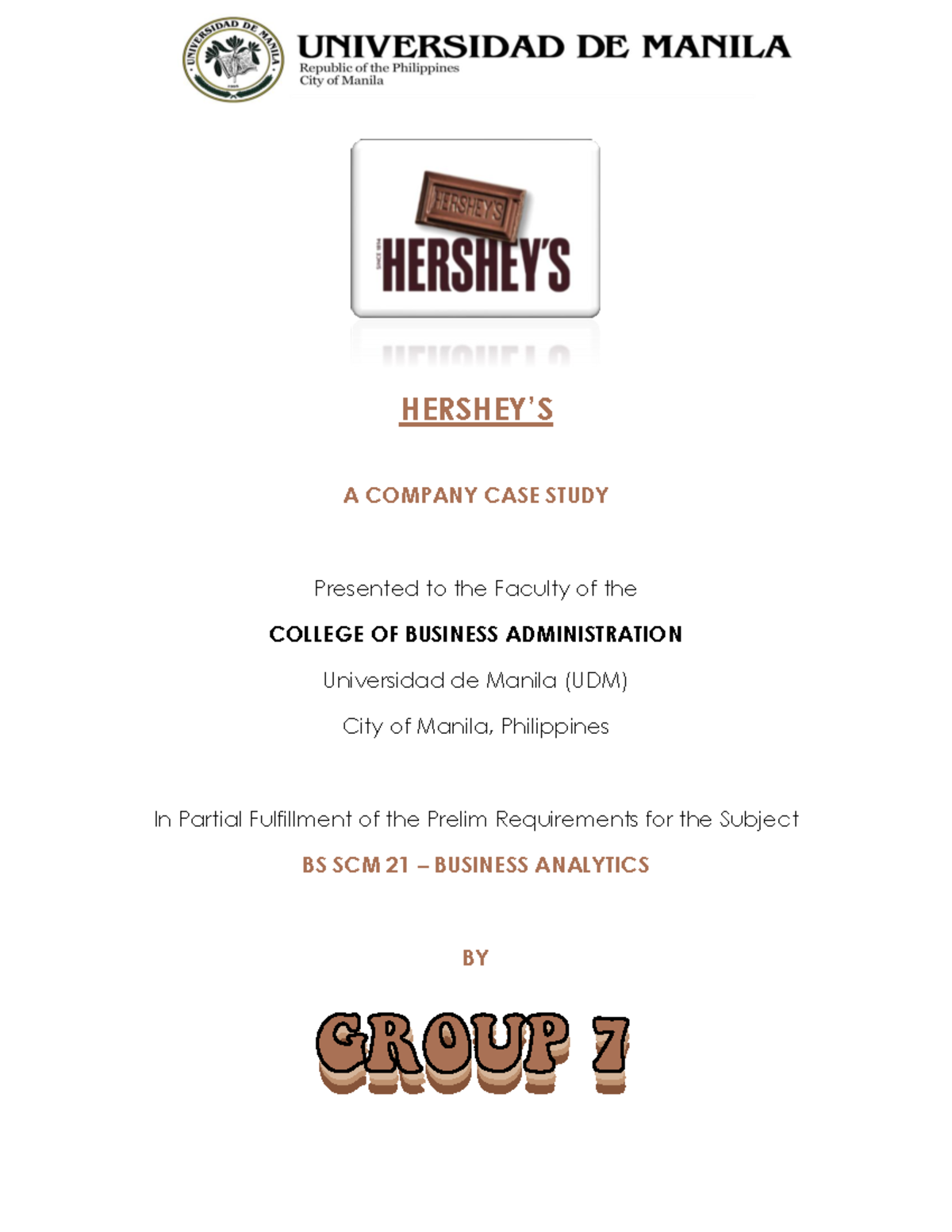 the hershey company case study