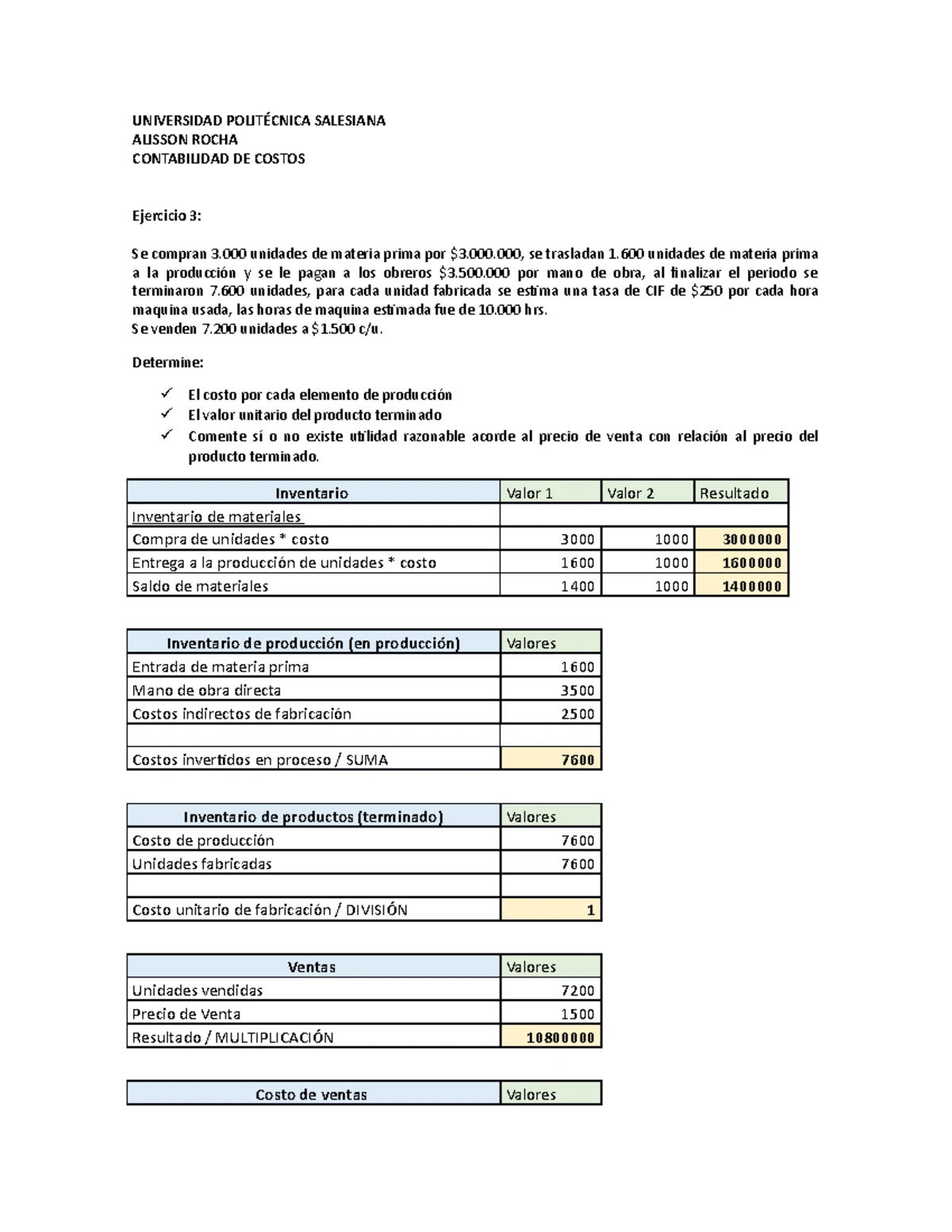 Mapa conceptual Grupo 4 - Contabilidad de Costos - DADADADA DADA Nombre ...