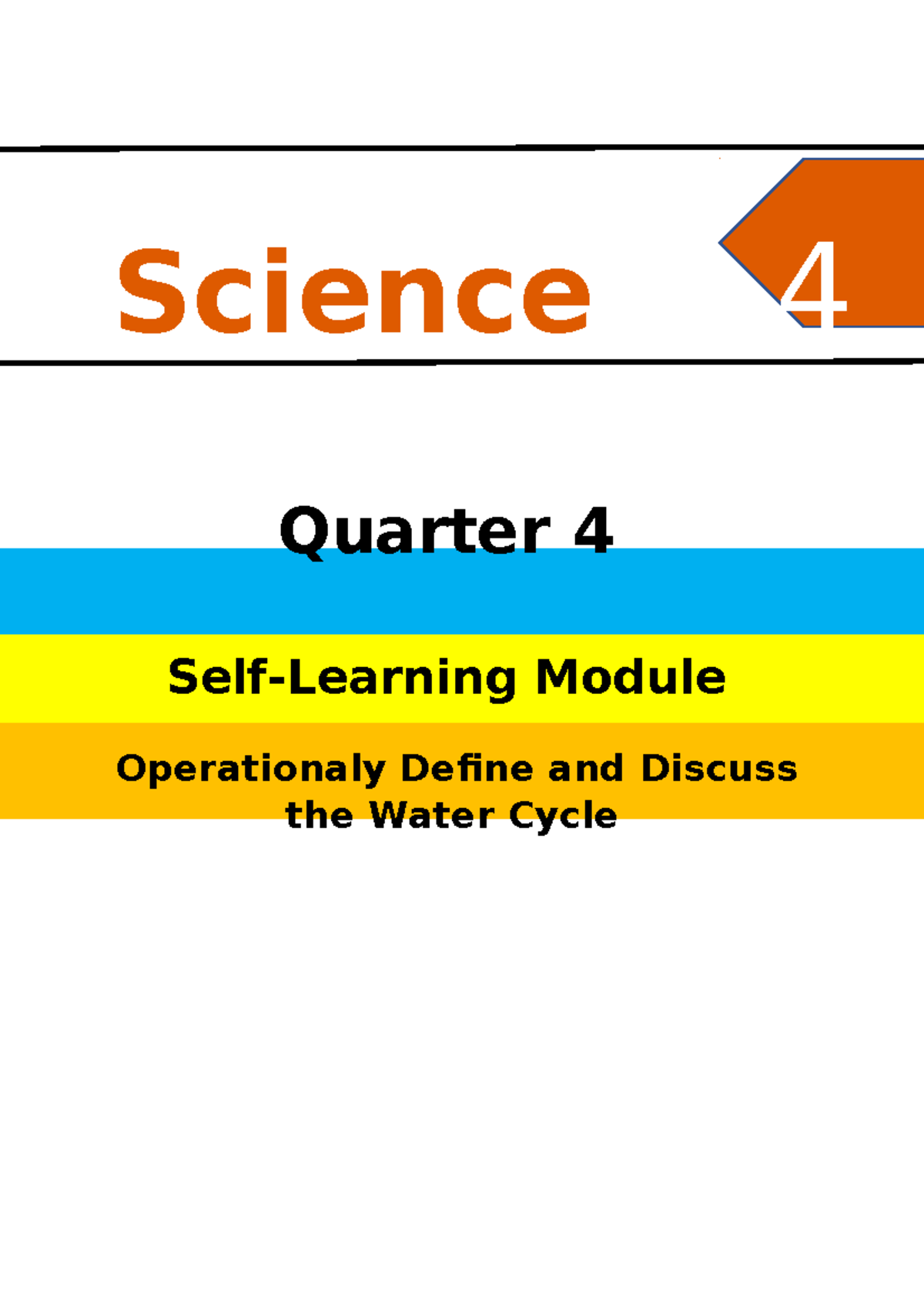 Science 4 Q4 Slm7 Self Learning Module 7 Science 4 Quarter 4 Self Learning Module 8428