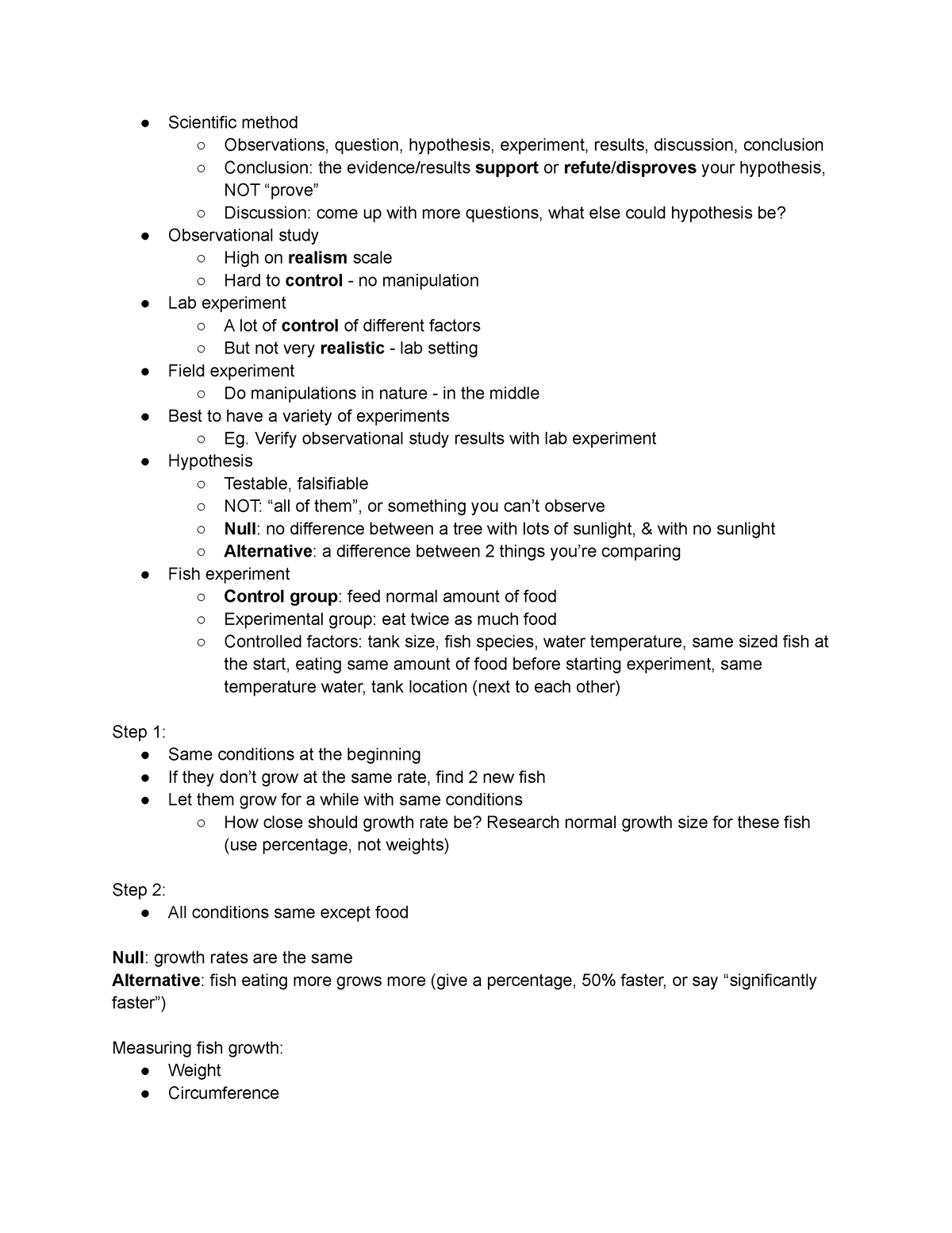 Lab 1 9 5 - Organisms and Ecosystems lab notes - Scientific method ...