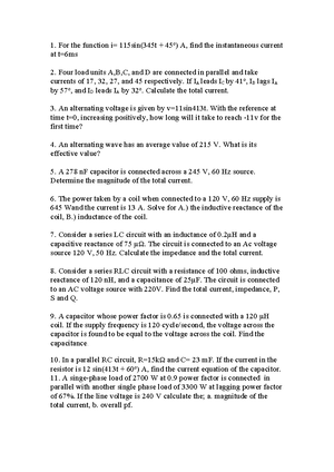 EE 425 - Provide me some materials to review. - EE 425 POWER SYSTEM ...