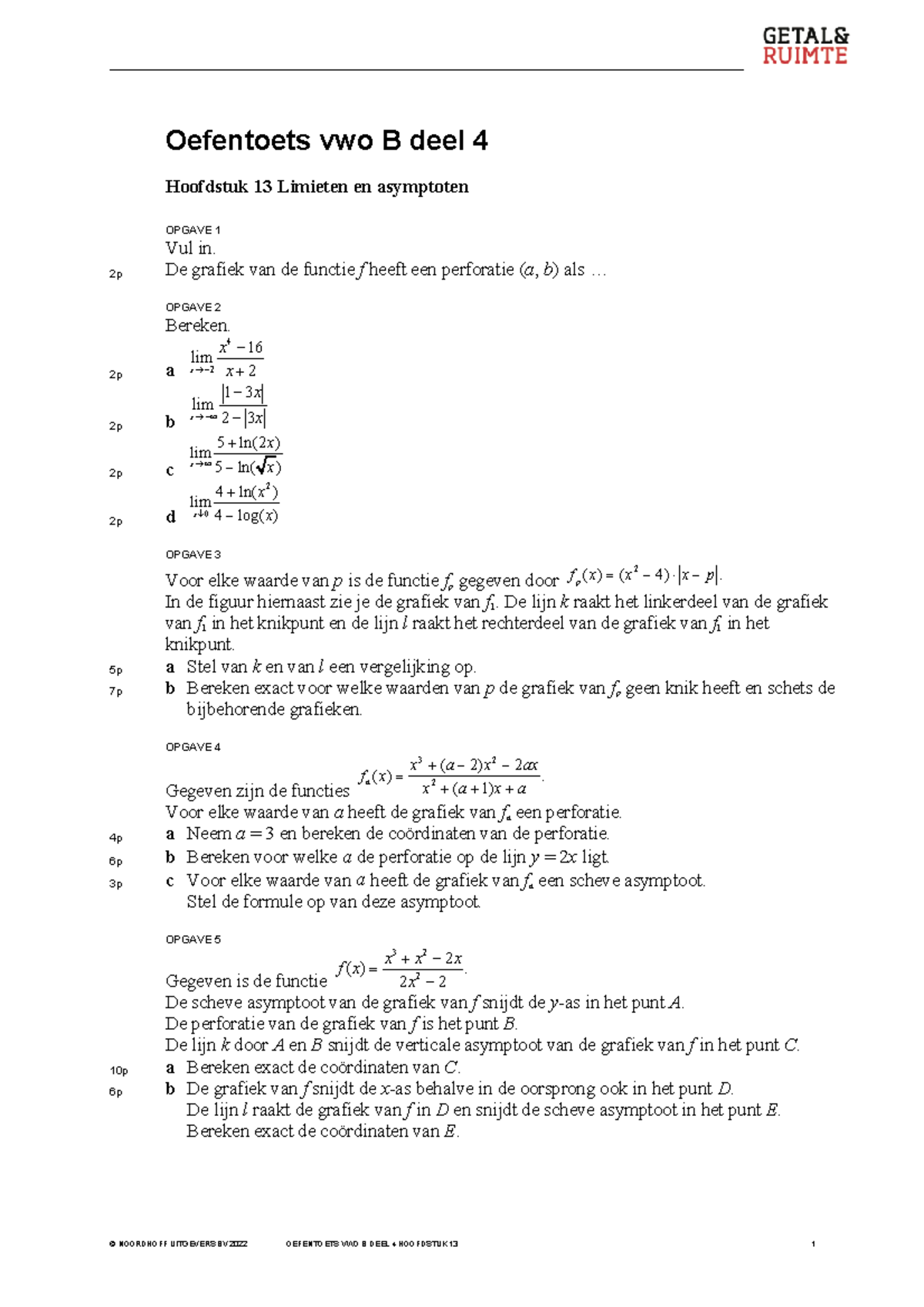 GR12 VB4 H13 Oefentoets - © NOORDHOFF UITGEVERS BV 2022 OEFENTOETS VWO ...