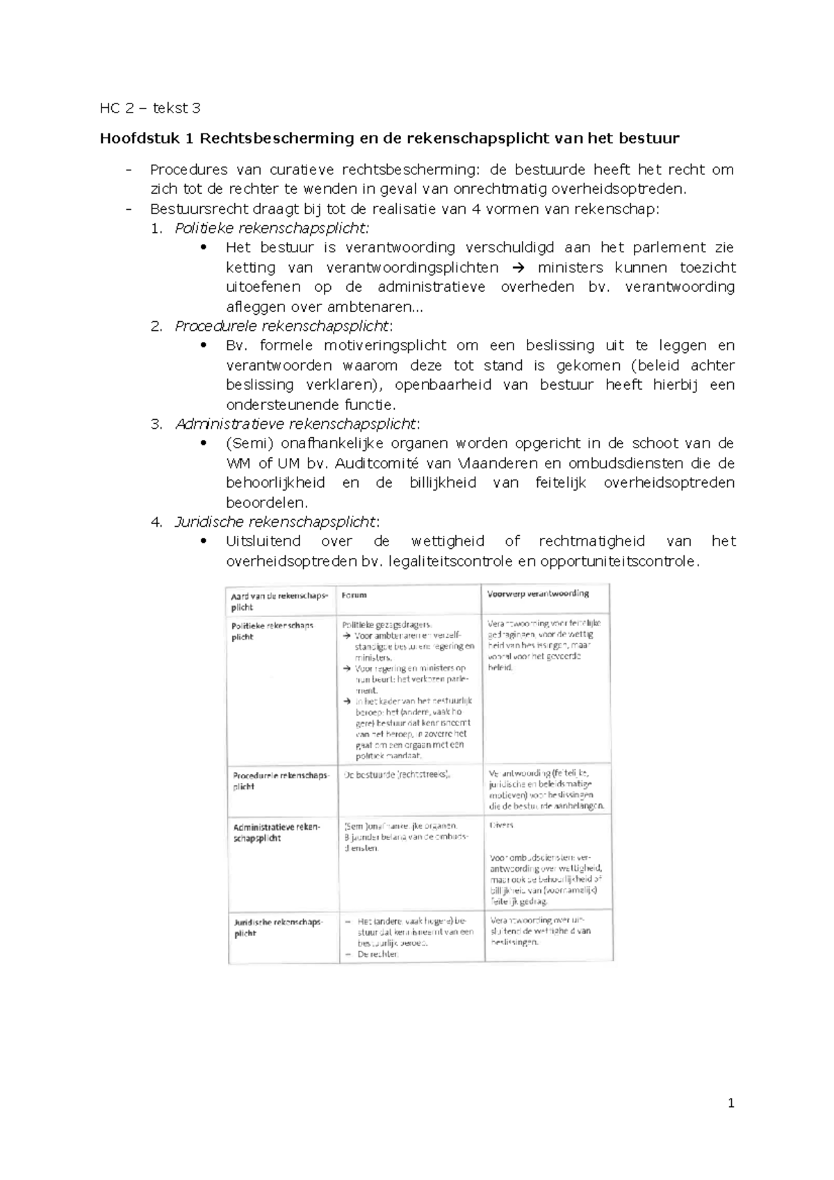 HC 2 Tekst 3 - HC 2 – Tekst 3 Hoofdstuk 1 Rechtsbescherming En De ...