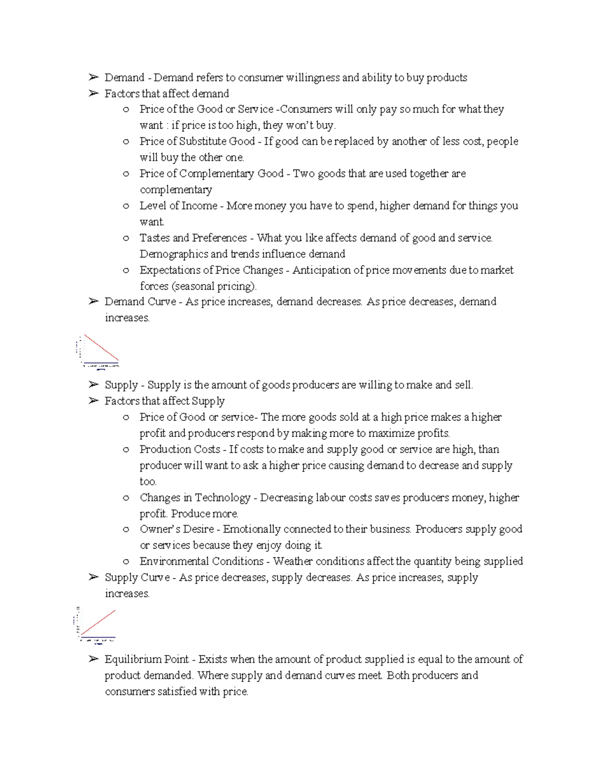 Notes- Chapter 5 - Demand - Demand refers to consumer willingness and ...