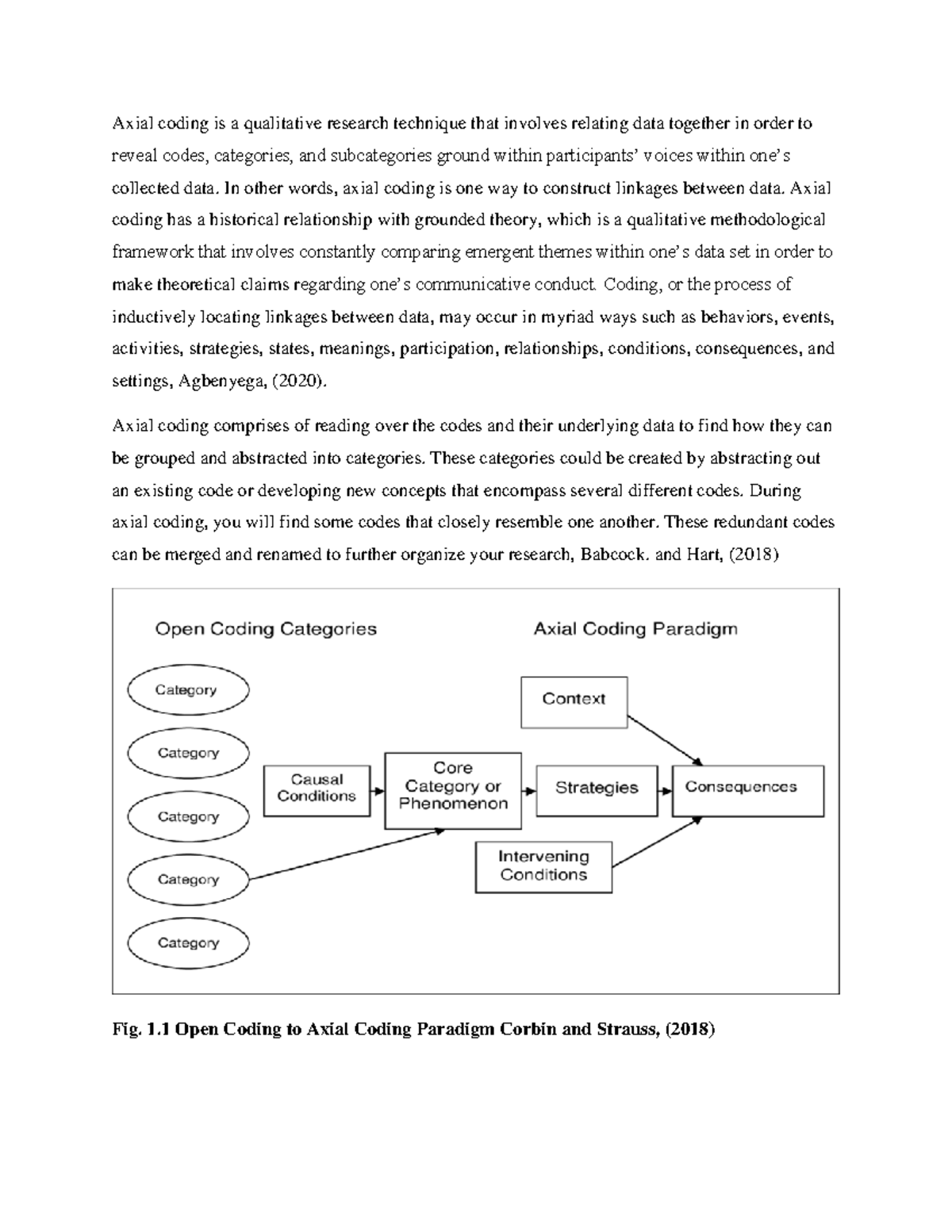 Axial coding assignment.An understanding of what axial coding is and ...