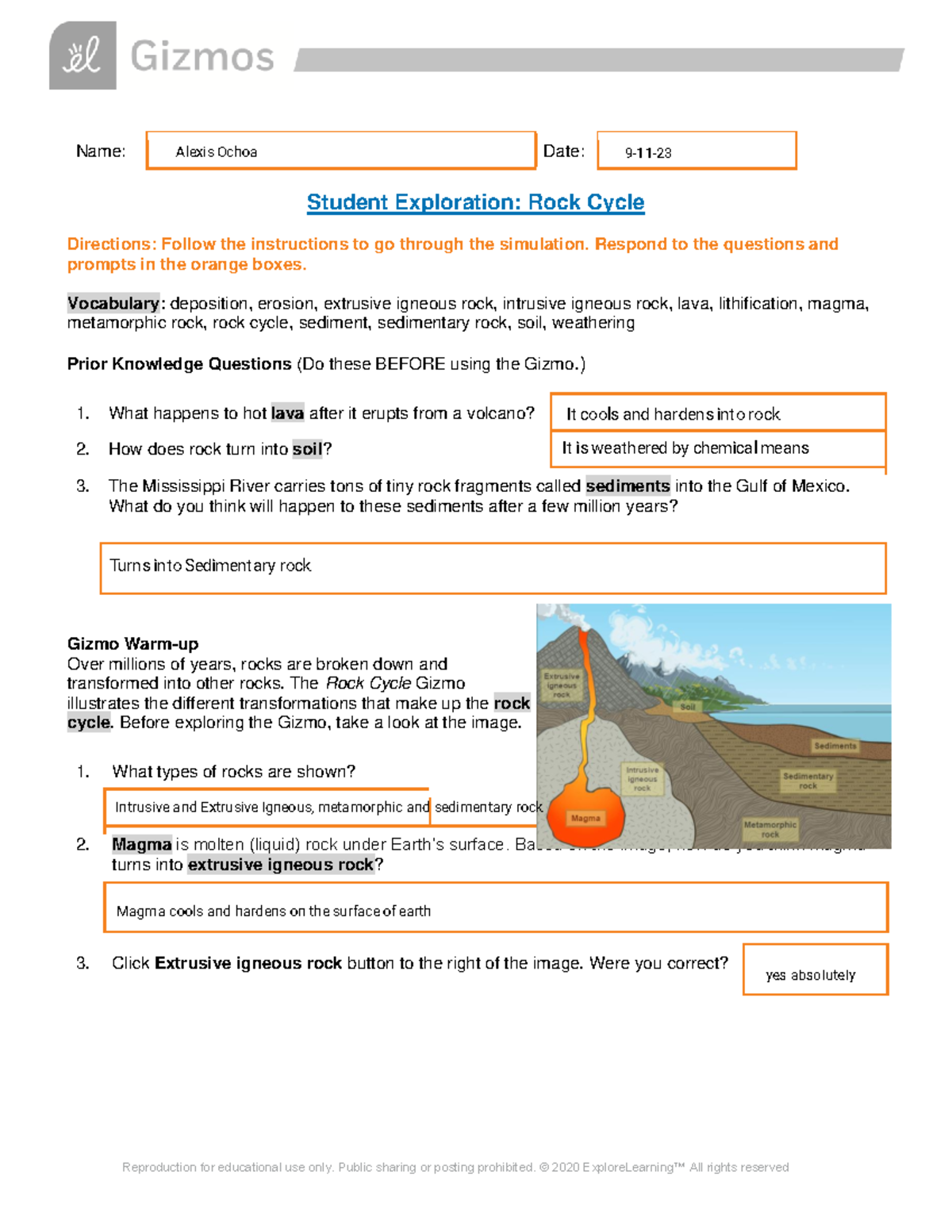 Alexis Ochoa - Copy of Rock Cycle SE - Reproduction for educational use ...