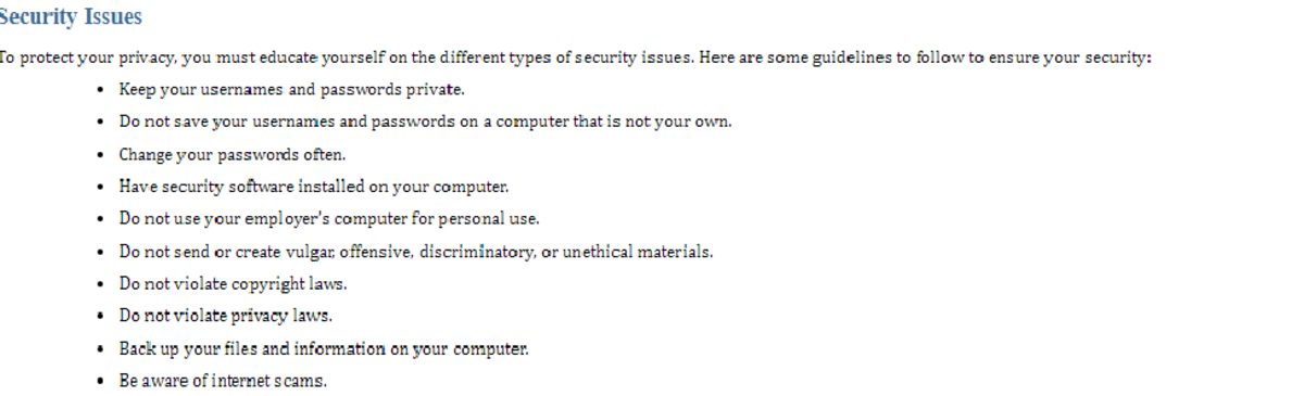 Security Issue - PHi-105 Notes - Security Issues To protect your ...