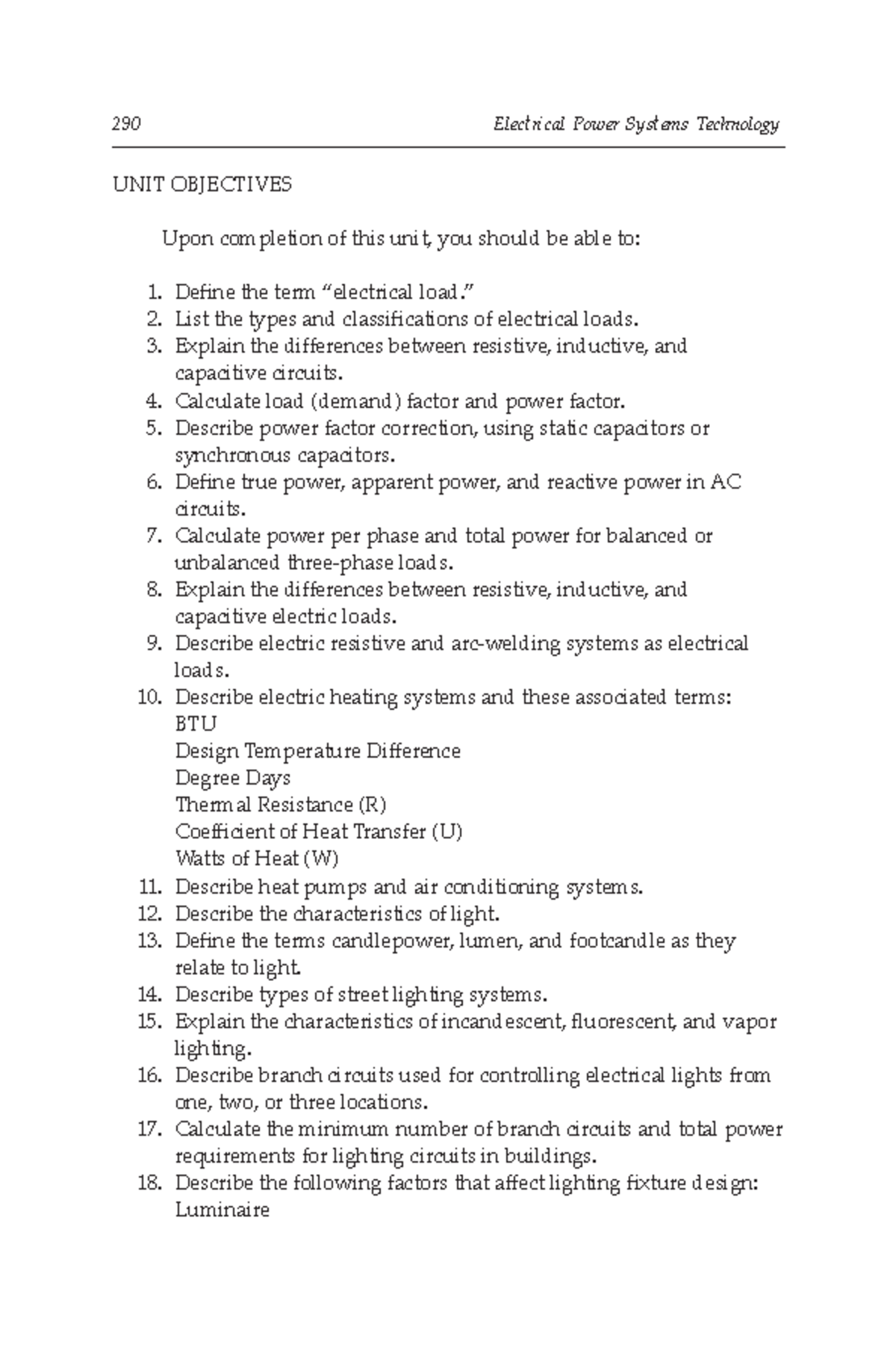 Electrical power systems technology - 290 Electrical Power Systems ...
