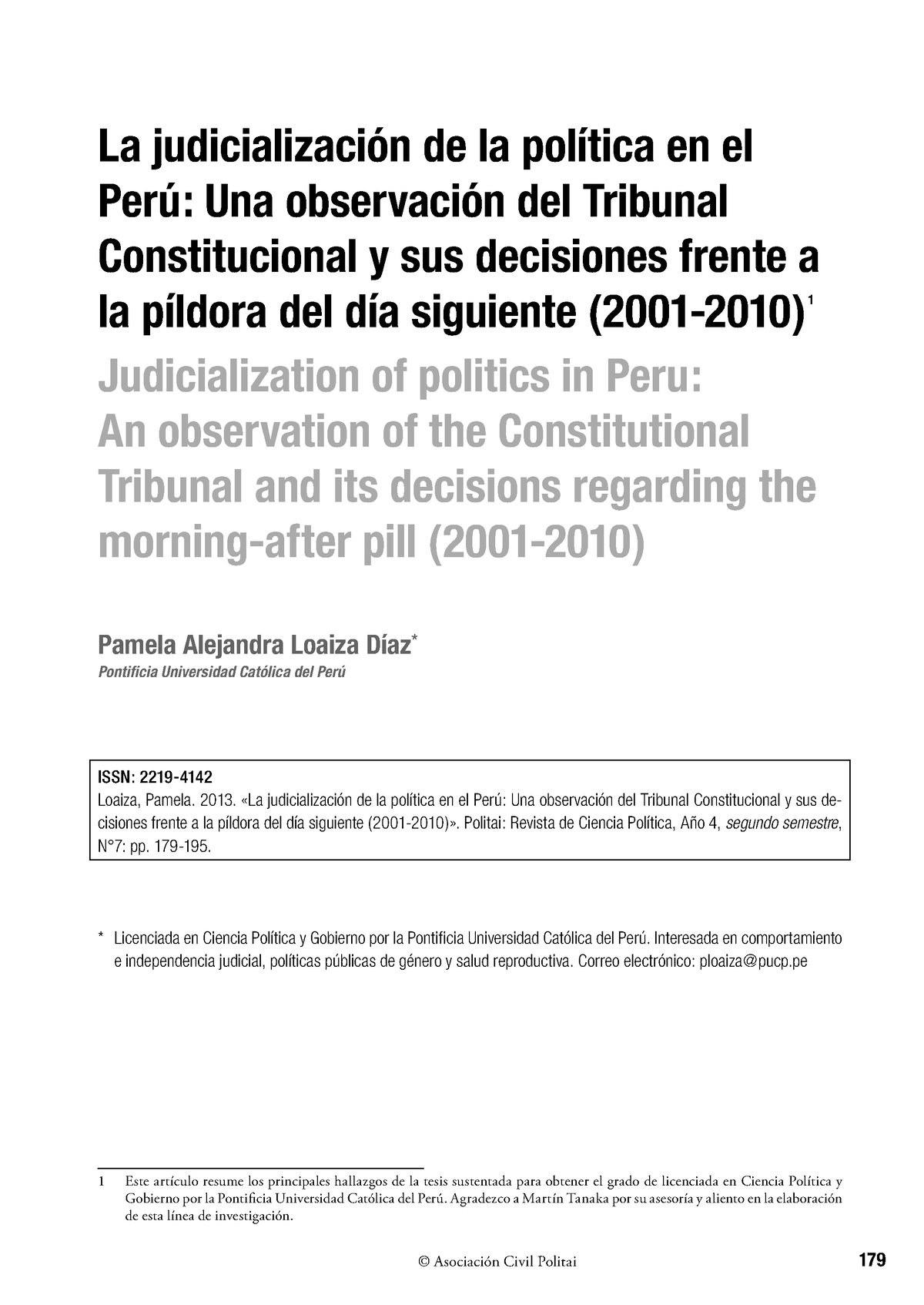 Dialnet-La Judicializacion De La Politica En El Peru-5496043 - La ...