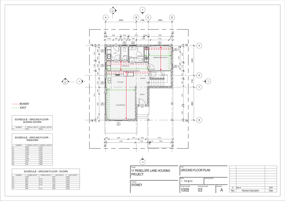 11 Penelope Lane - Floor and Wall Framing - UP 07 1 06 2 2 07 06 1 5 6 ...