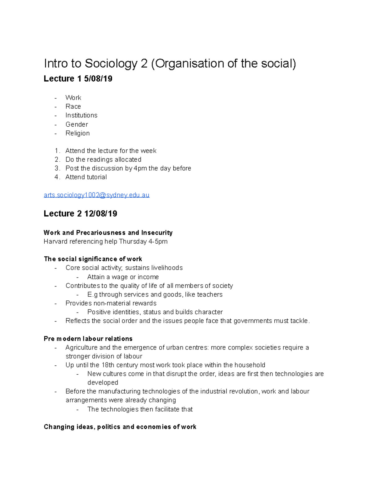 Intro To Sociology 2 Lecture Notes 1 12 Intro To Sociology 2   Thumb 1200 1553 