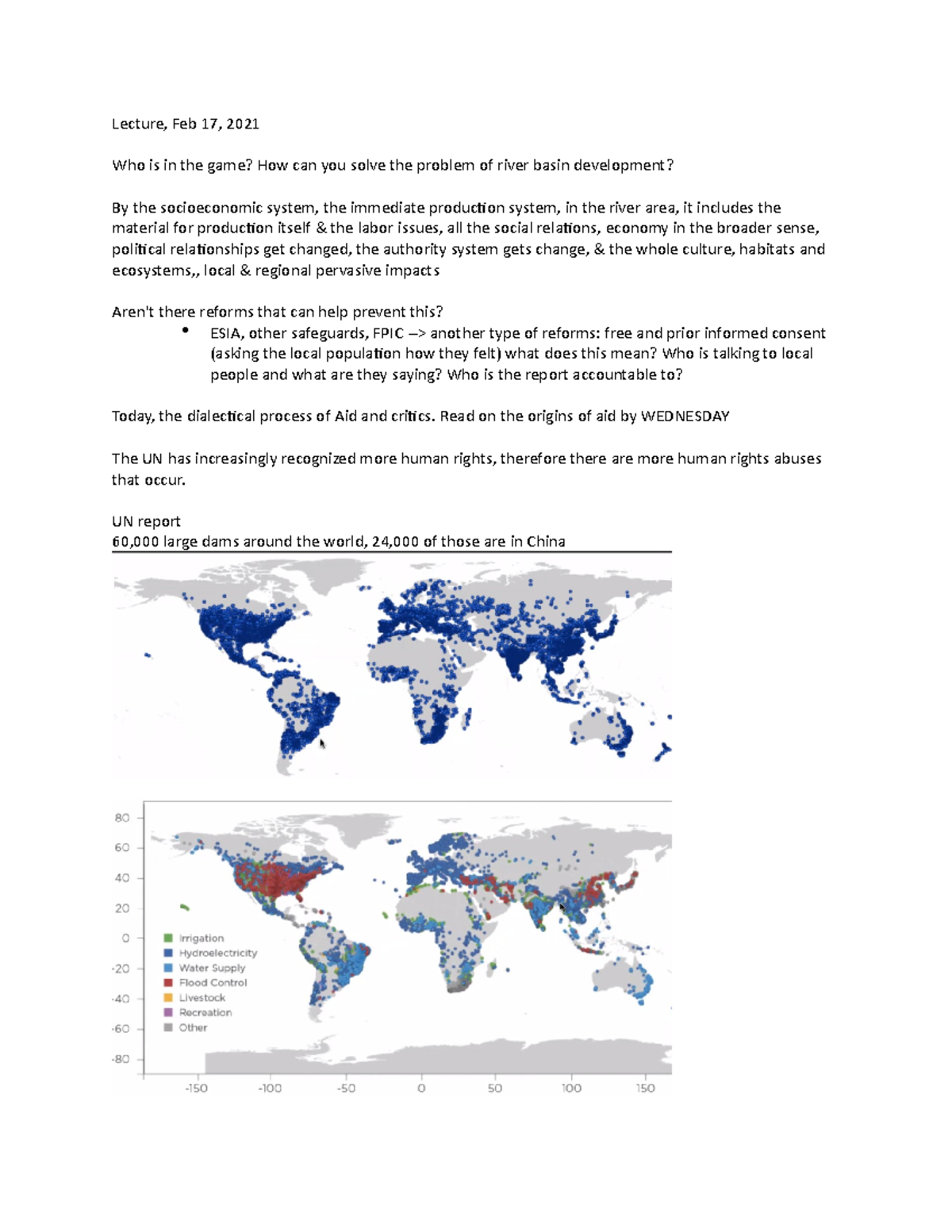 ESPM 165, International Rural Development Policy, Prof. Claudia Carr ...