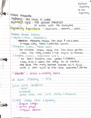 Applied Hydrology Exam - CE 554 - Studocu