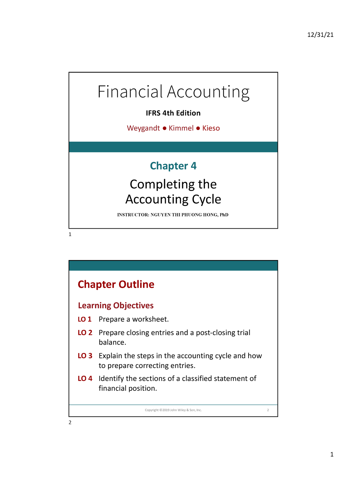 Chapter 4 Financial Accounting Ifrs 4th Edition Chapter 4 Completing The Accounting Cycle 2176