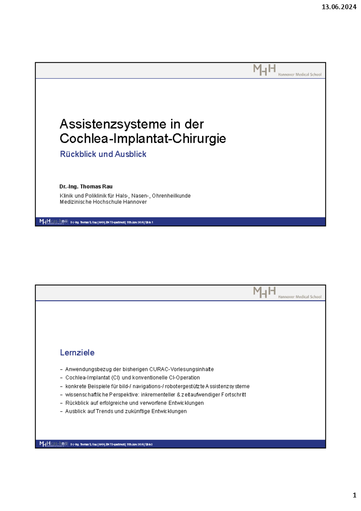 Curac Bsp CI Implantation Rau - Dr.-Ing. Thomas S. Rau | MHH, ENT ...