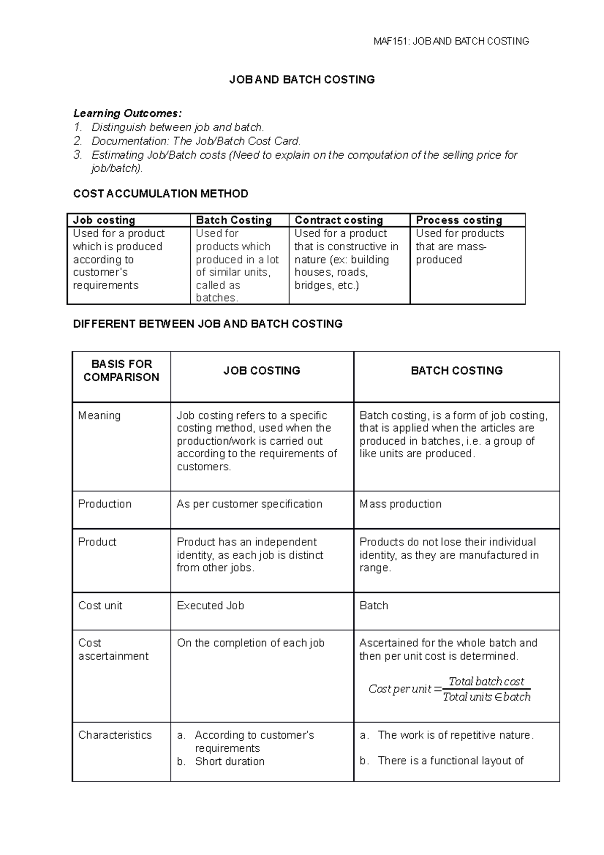 job-and-batch-costing-part-1-job-and-batch-costing-learning-outcomes