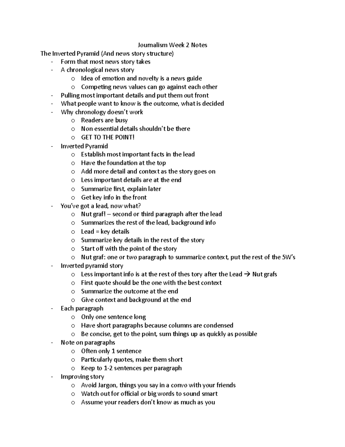 journalism-week-2-notes-journalism-week-2-notes-the-inverted-pyramid